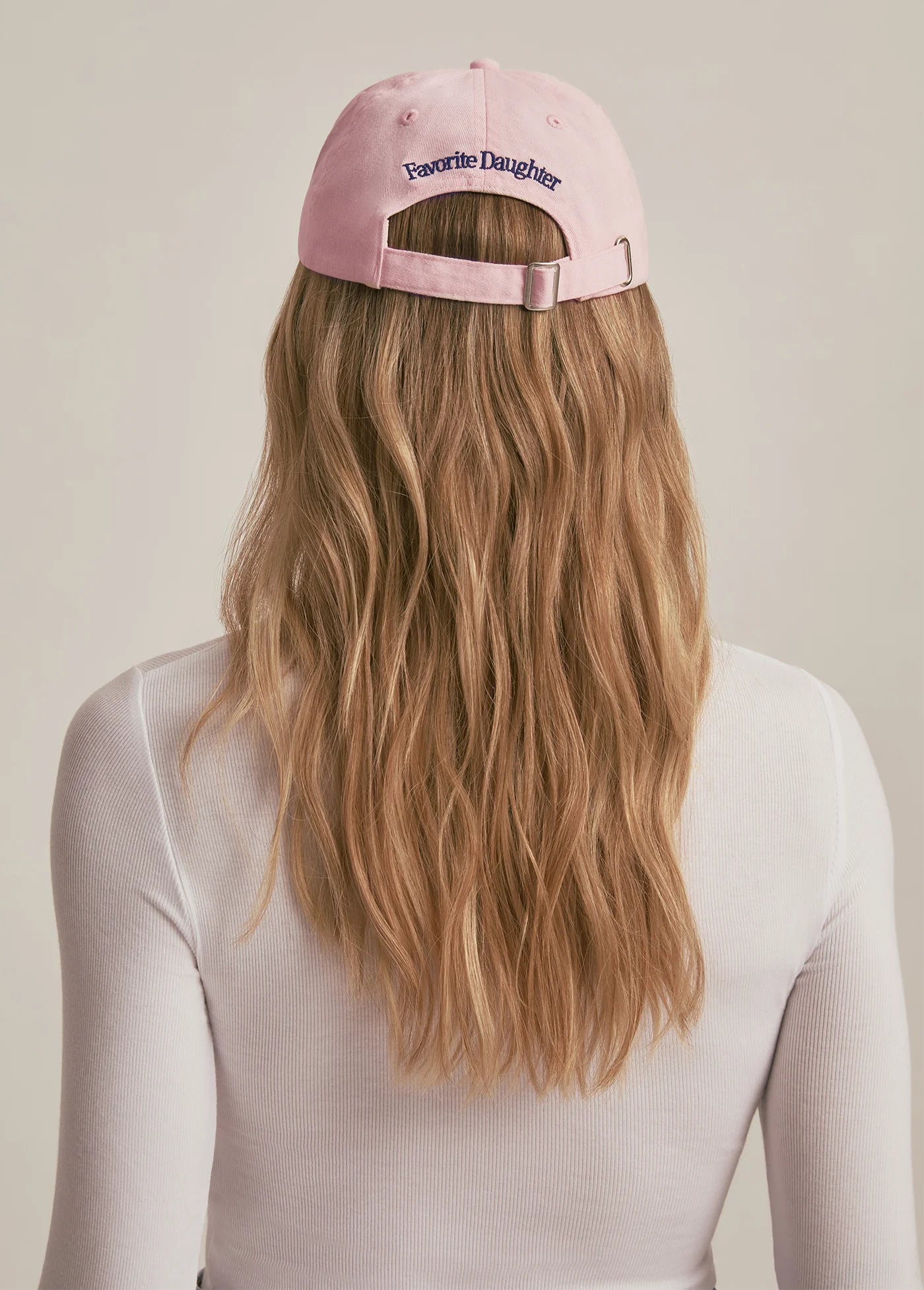 The Mom Of The Year Baseball Hat - Light Pink/Navy