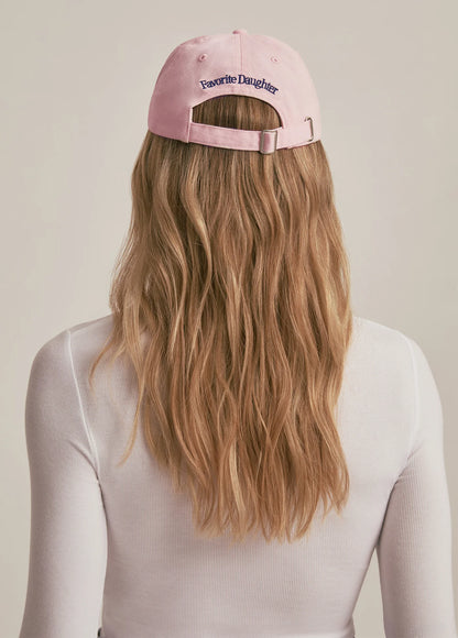 The Mom Of The Year Baseball Hat - Light Pink/Navy