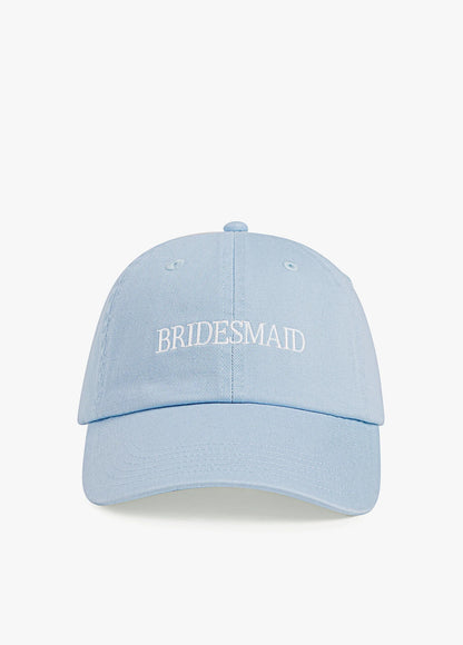 Bridesmaid Heart Baseball Hat - Light Blue