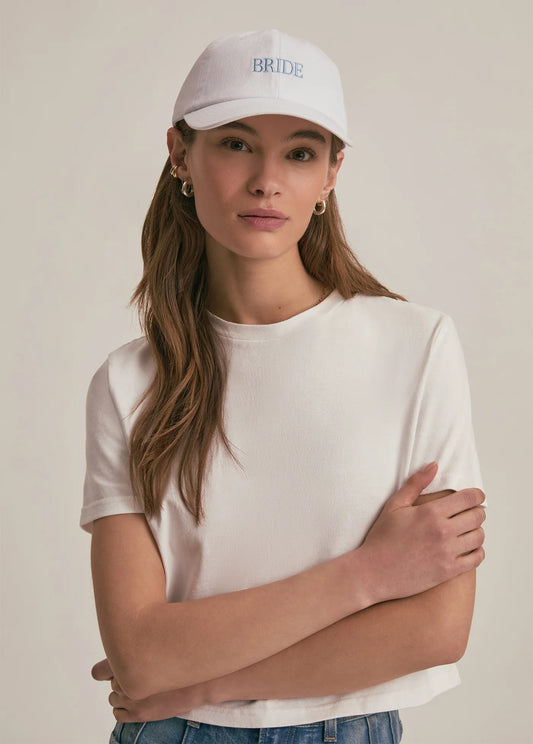 Bride Heart Baseball Hat - White