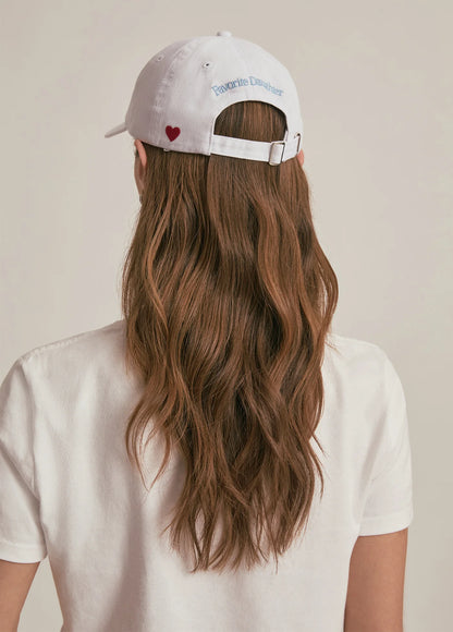 Bride Heart Baseball Hat - White