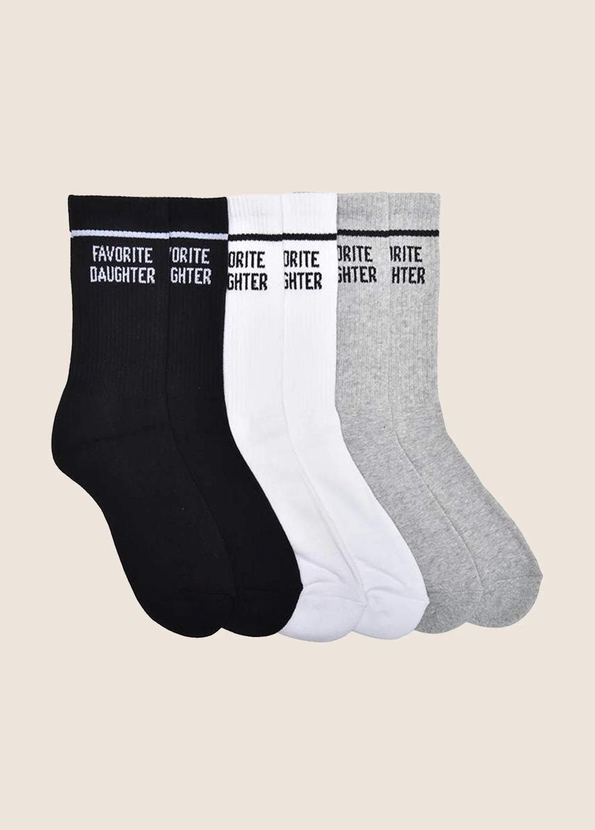 The Collegiate Sock Box Set - White / Grey / Black