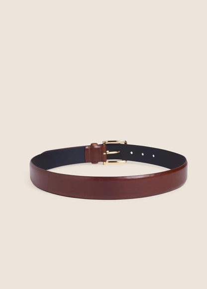 The Heritage Belt - Cognac Antique Brass