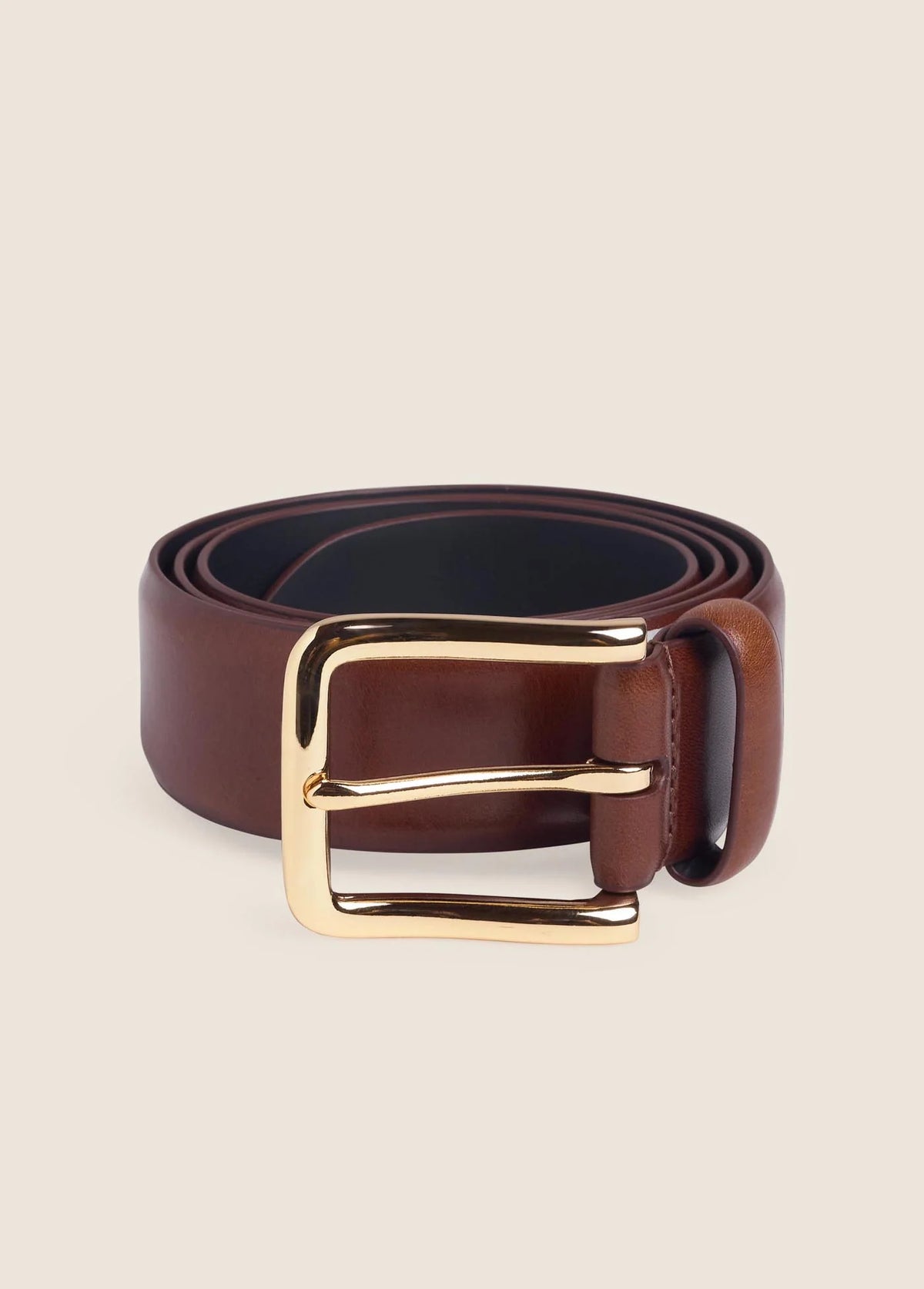 The Heritage Belt - Cognac Antique Brass