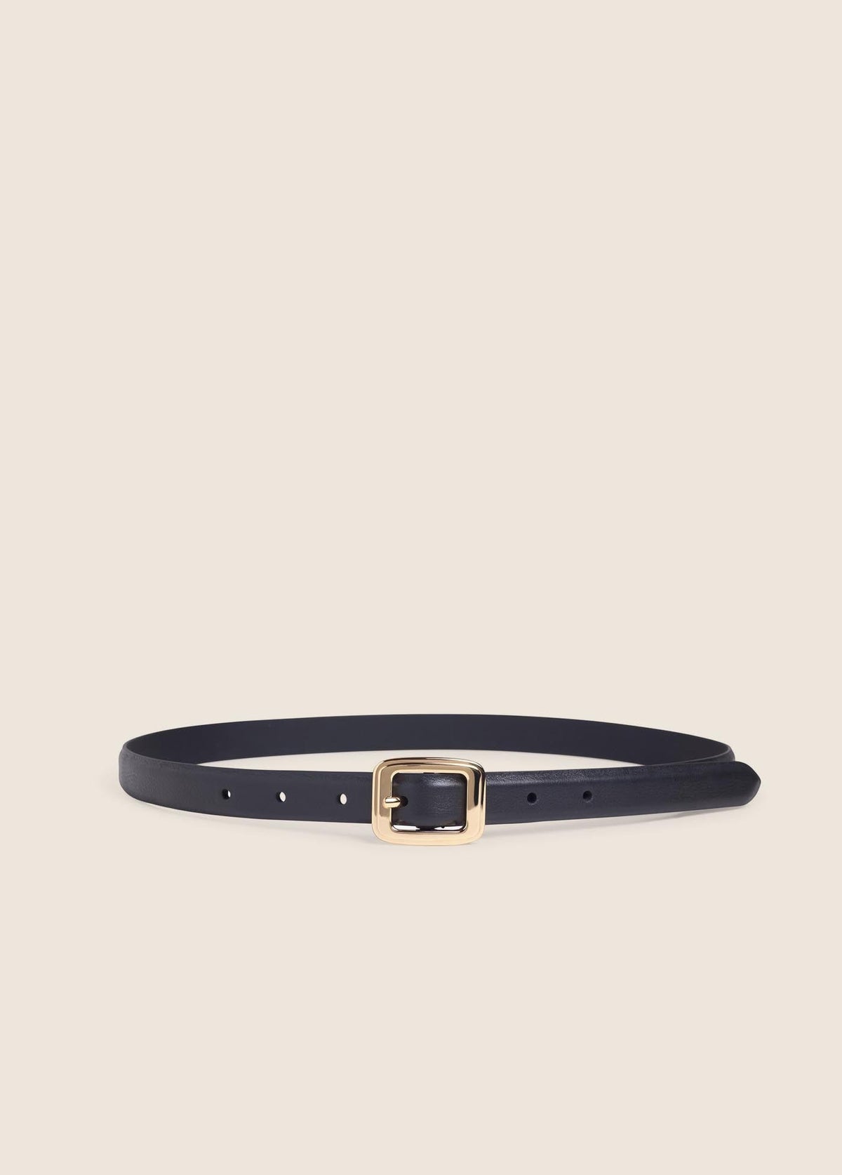 The Elle Belt - Black/Antique Brass