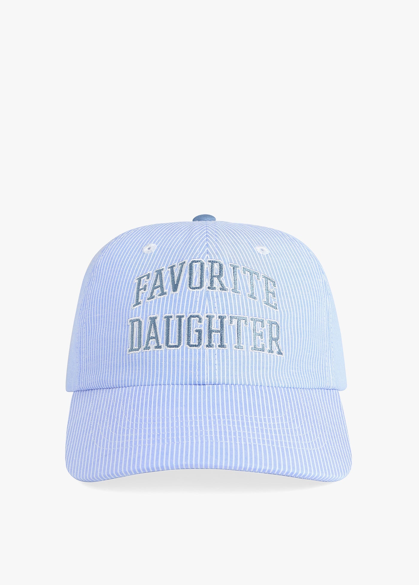 The Stripe Logo Baseball Hat - Blue/White Stripe