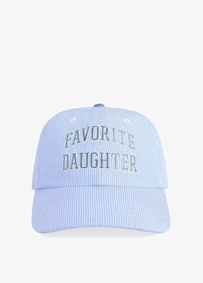 The Stripe Logo Baseball Hat - Blue/White Stripe