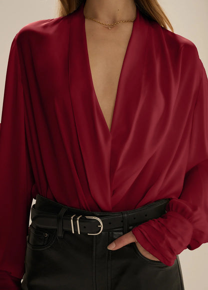 The Better Off Bodysuit - Cranberry