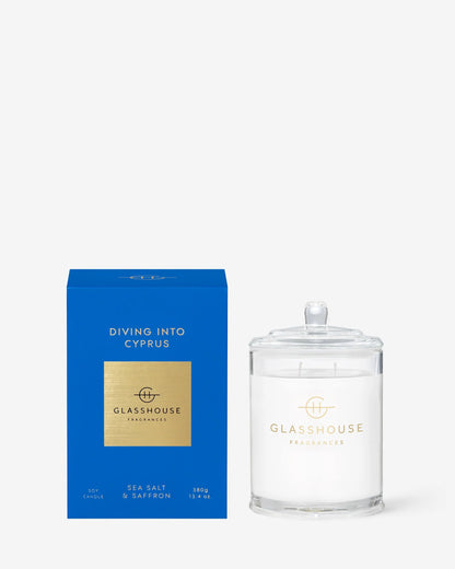 13.4 oz. Triple Scented Candle -Diving Into Cyprus