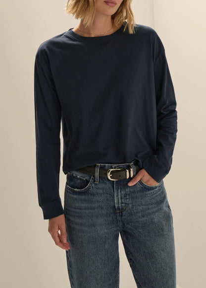The Long Sleeve Everyday Tee - Navy