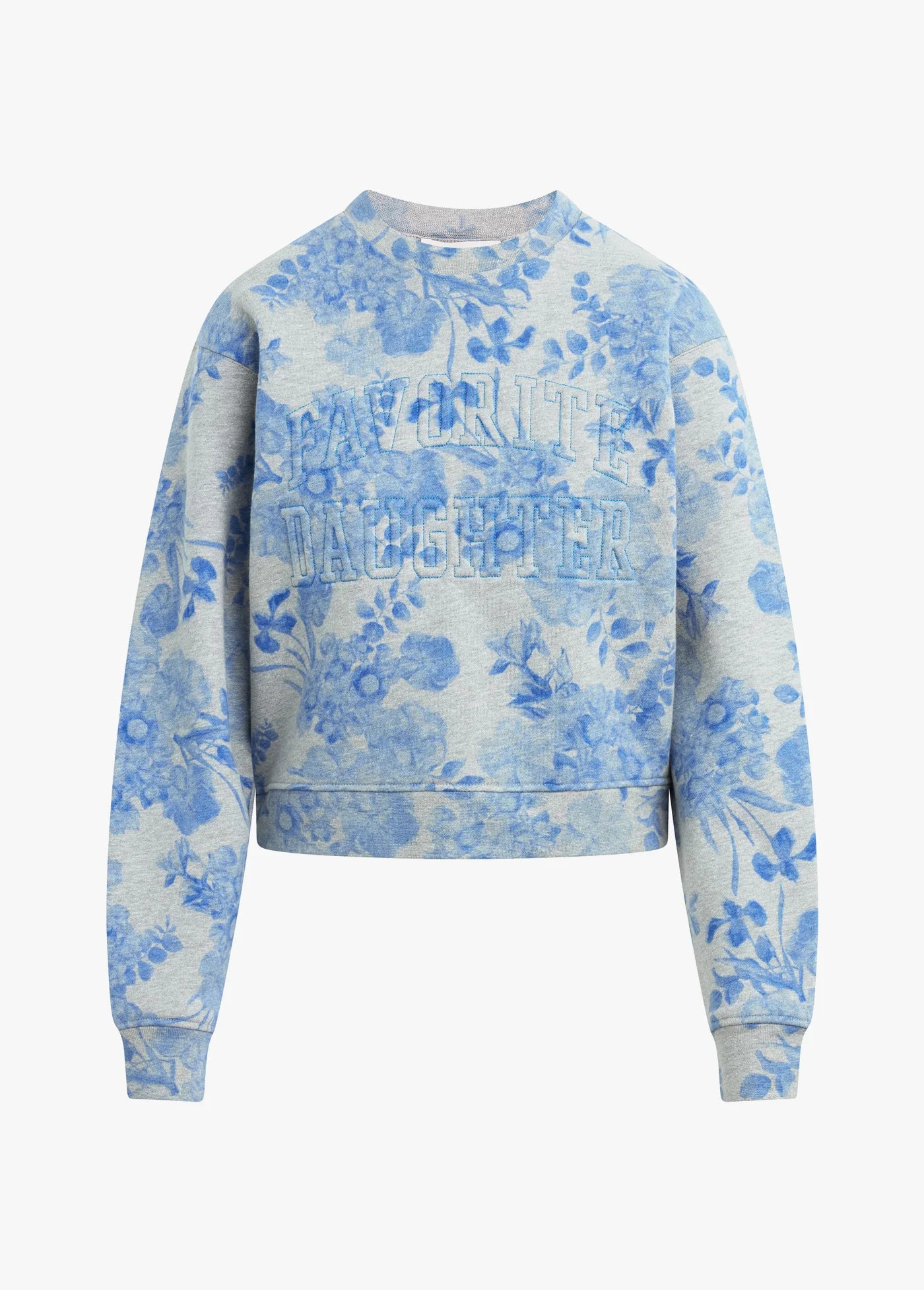 The Favorite Classic Embossed Sweatshirt - Distress Floral
