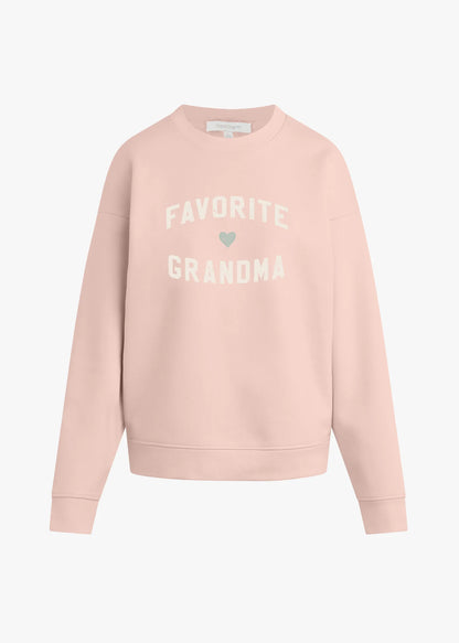 The Favorite Grandma Sweatshirt - Pale Pink Gardenia