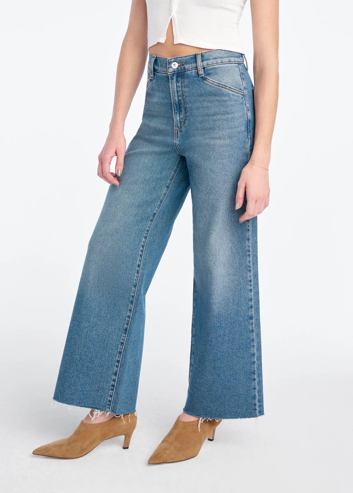 The Shortie Mischa Super High Rise Wide Leg Jean - Rio