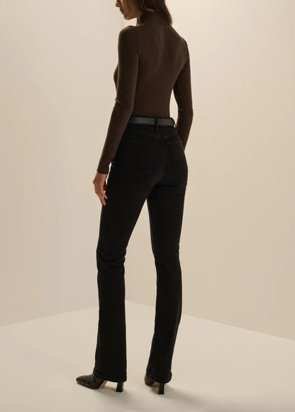 The Ribbed Turtleneck - Espresso