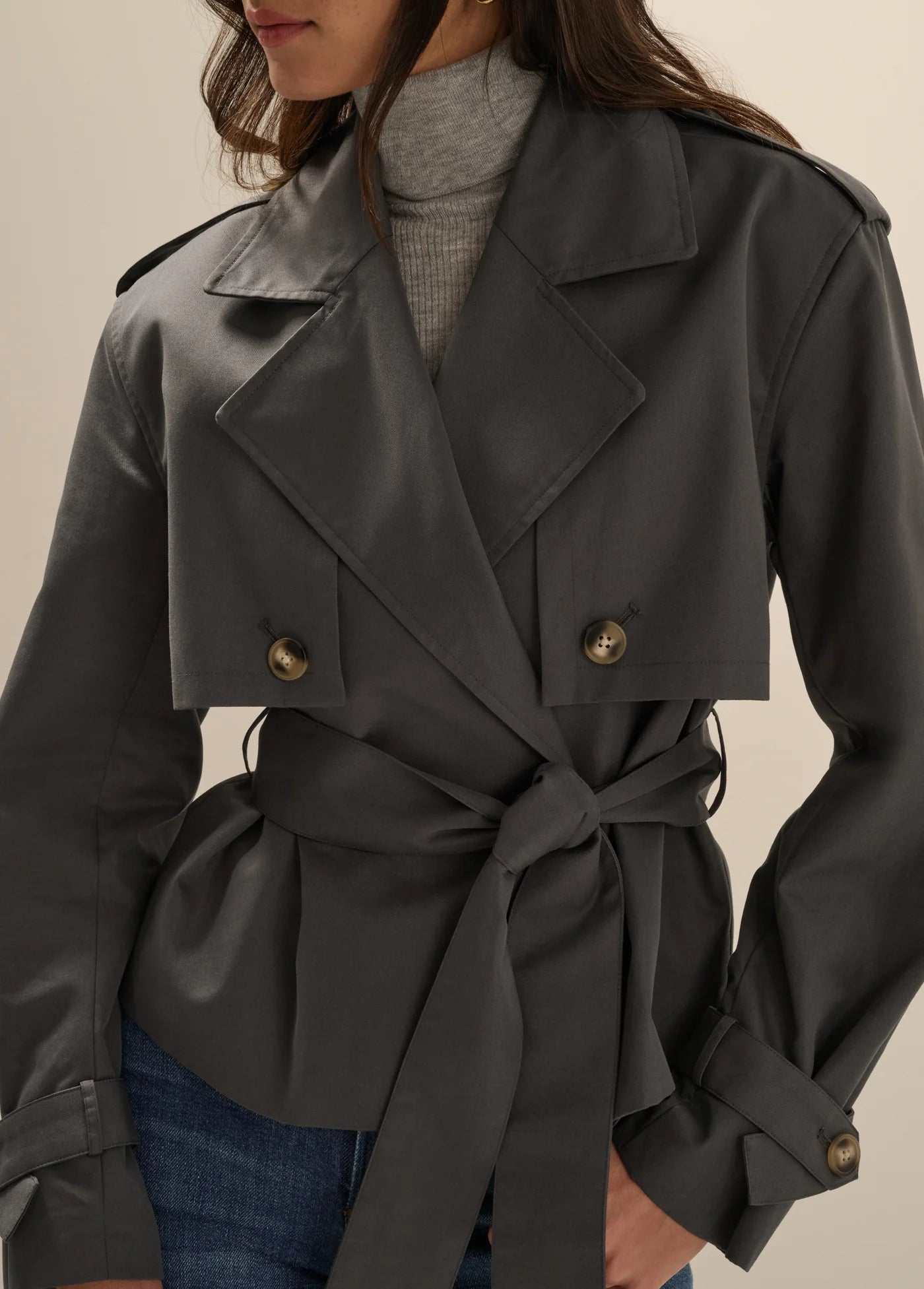 The Cropped Charles Trench - Dark Charcoal