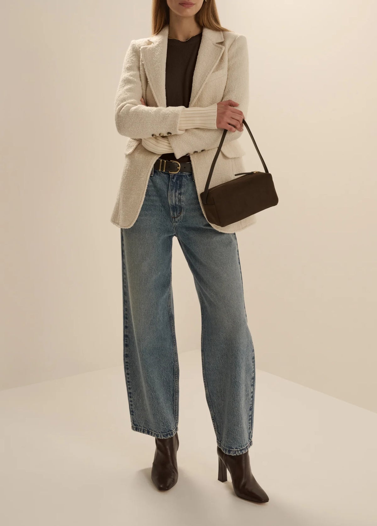 The City Blazer - White Boucle