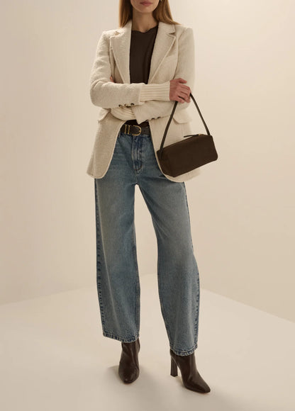 The City Blazer - White Boucle