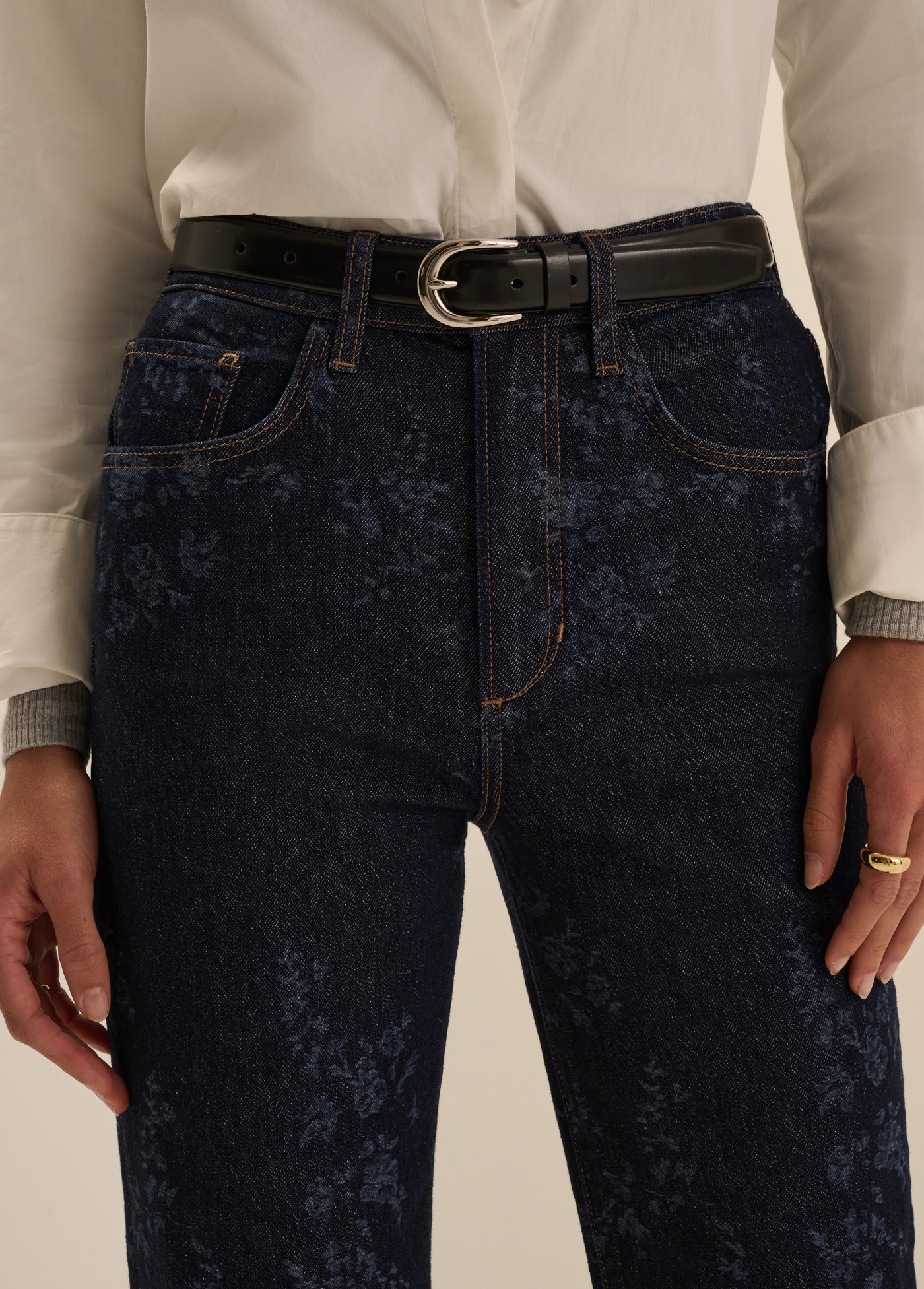 The Valentina Super High Rise Straight Jean- Magnolia