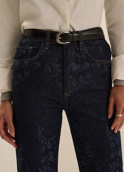 The Valentina Super High Rise Straight Jean- Magnolia