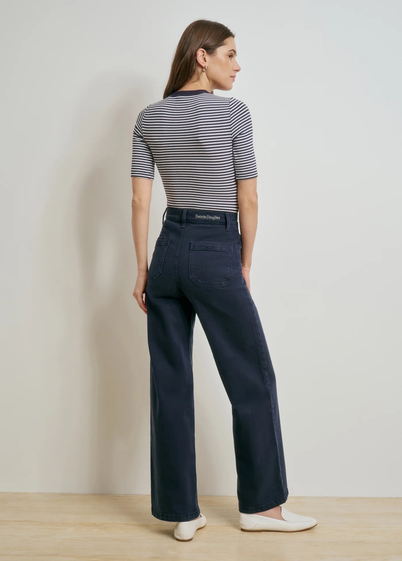 The Foundation Henley - Navy/White Stripe