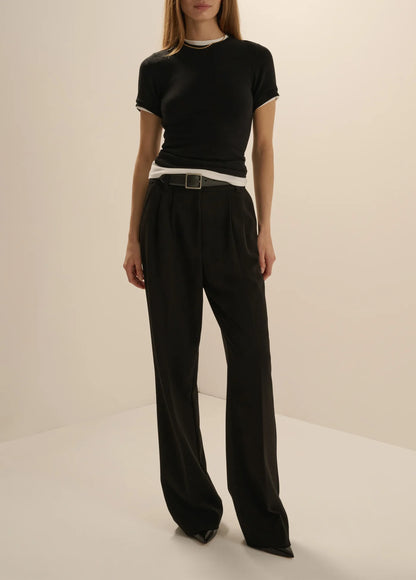 The Heritage Baby Tee - Black