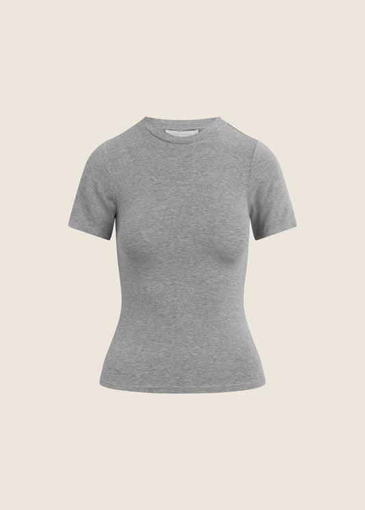 The Heritage Baby Tee - Heather Grey