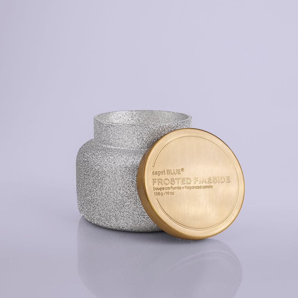 Frosted Fireside Glam Signature Jar, 19 oz