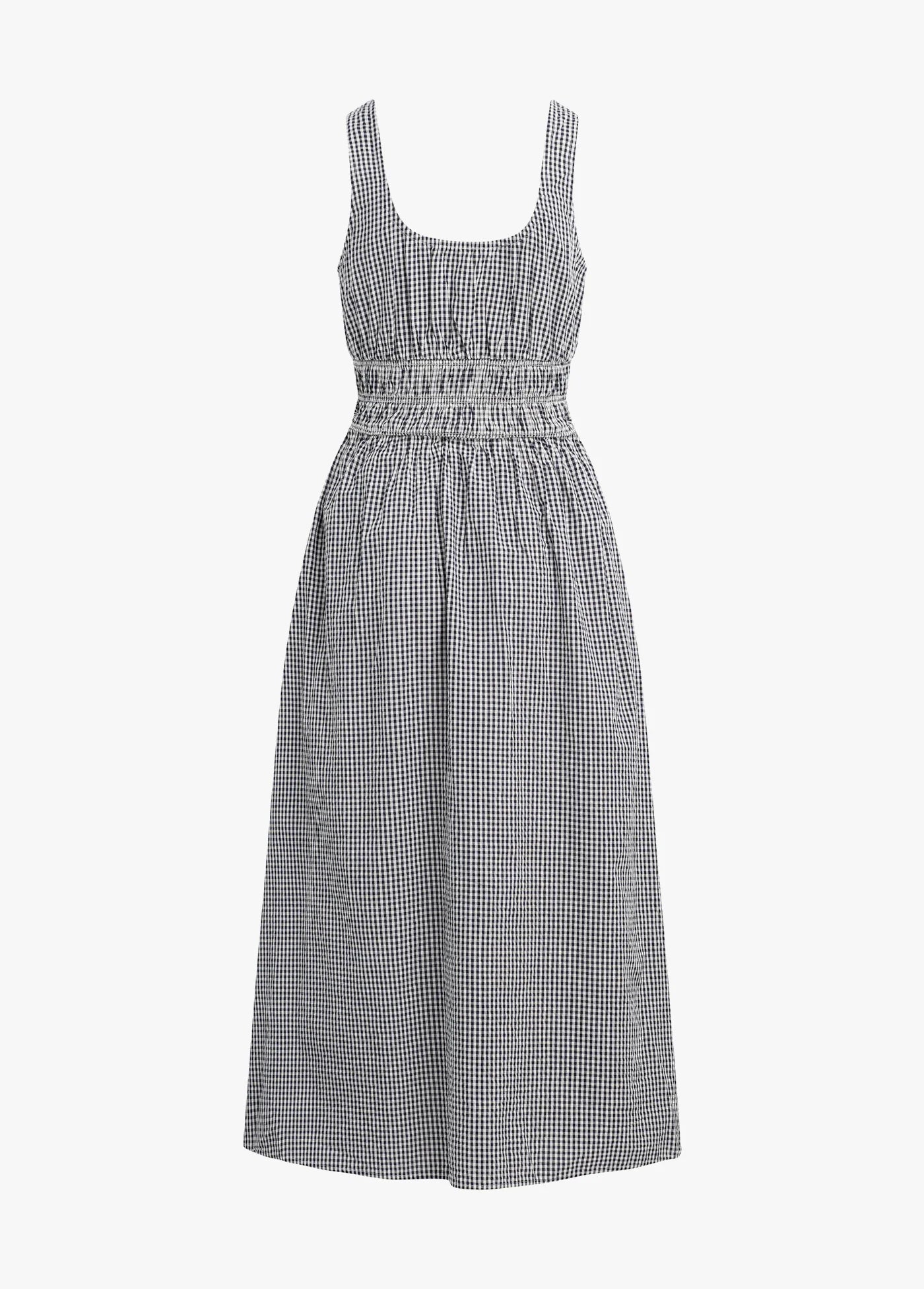 The Sleeveless Swoon Dress - Navy/White