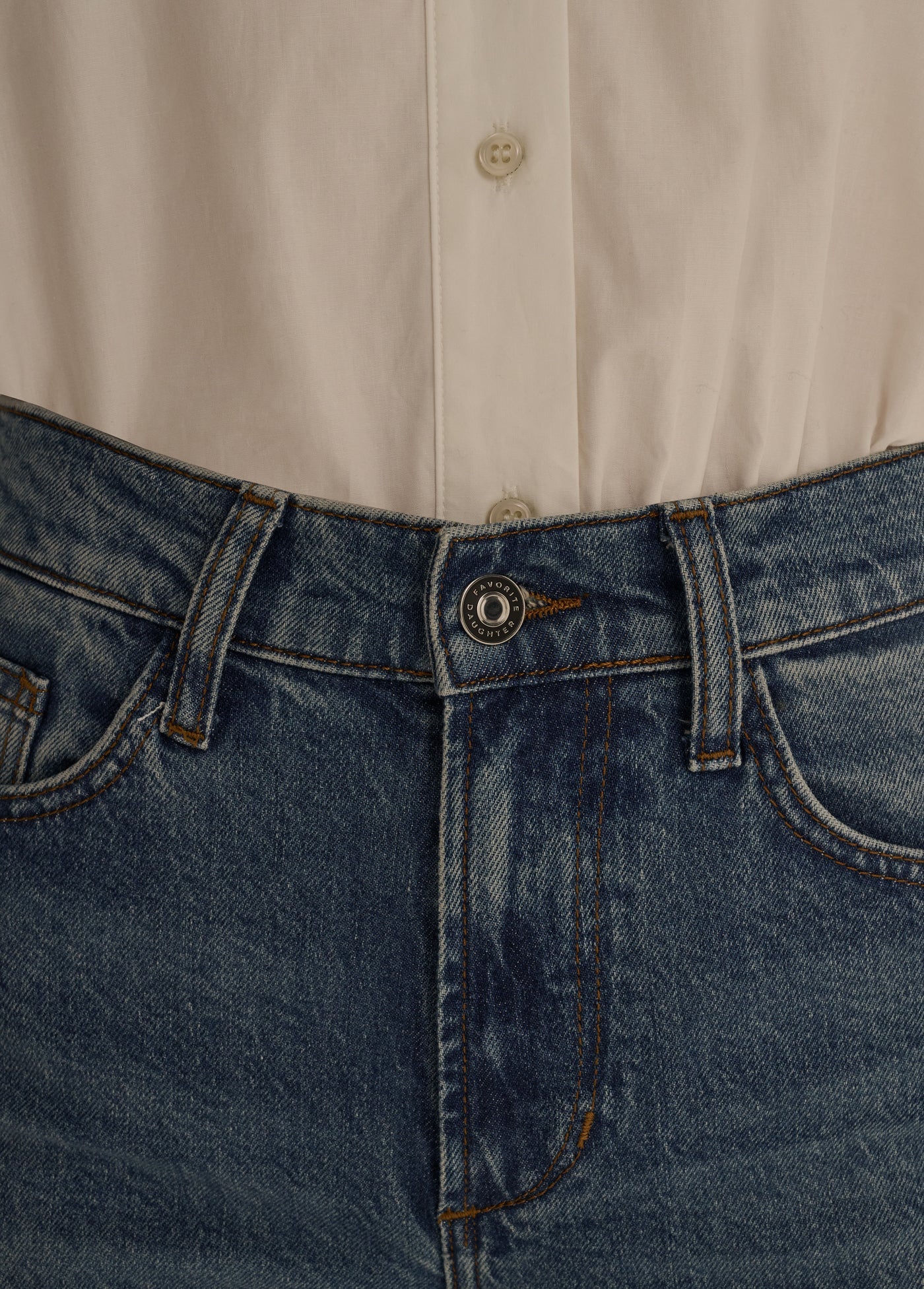 The Ruby Mid Rise Wide Leg Straight Jean - Alton