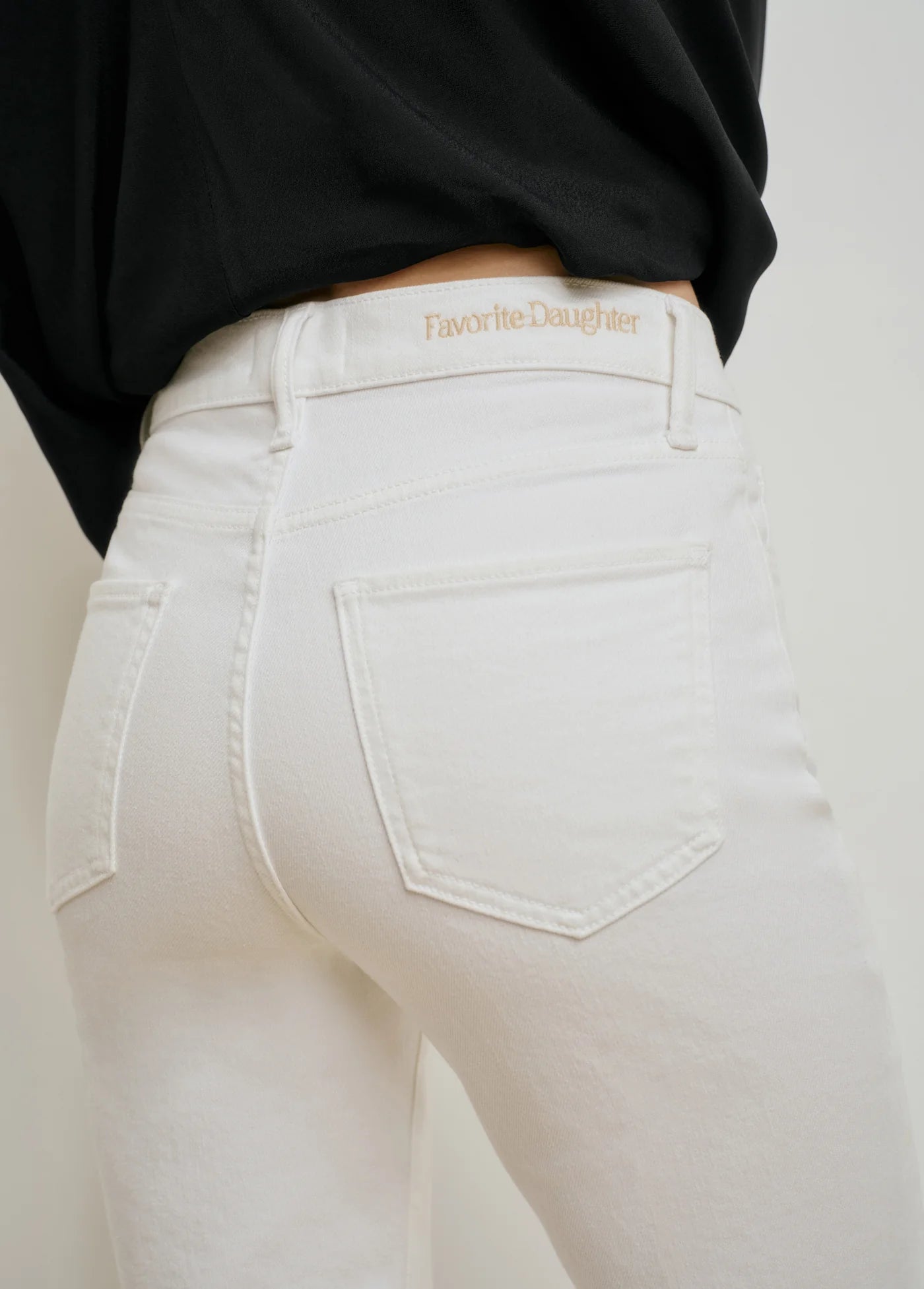 The Jen Mid Rise Slim Straight Jean - Anchorage White