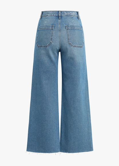 The Mischa Super High Rise Wide Leg Ankle - Rio