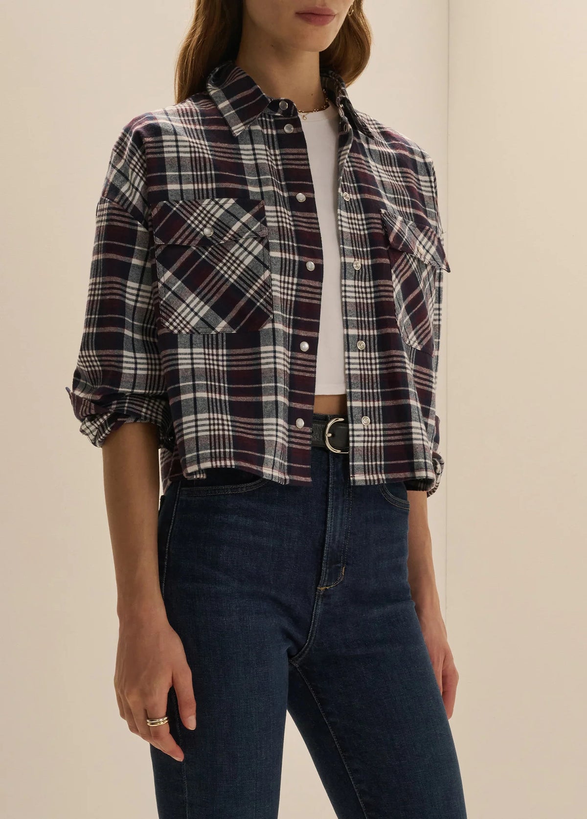 The New Habit Shirt - Navy Port Plaid