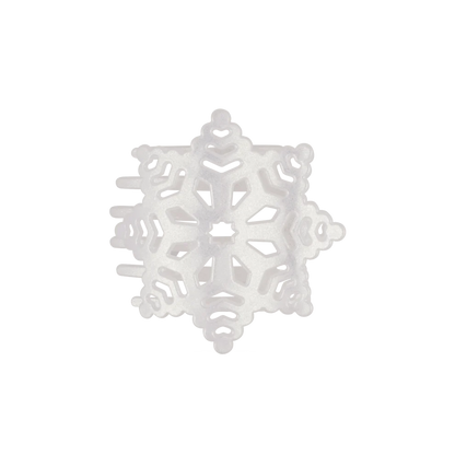 Glitter Snowflake Flat Hair Clip