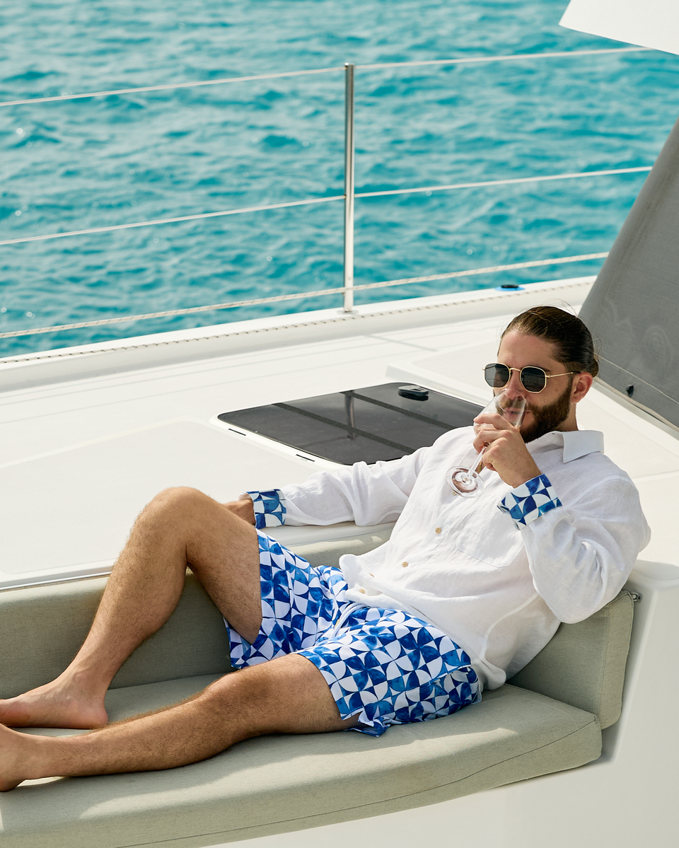 The Greece Swim Trunks (Short 4.5")