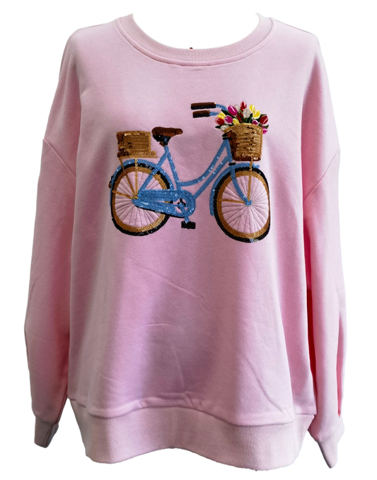 Exclusive Postcards from Paradise Pink Bike Custom Sweatshirt