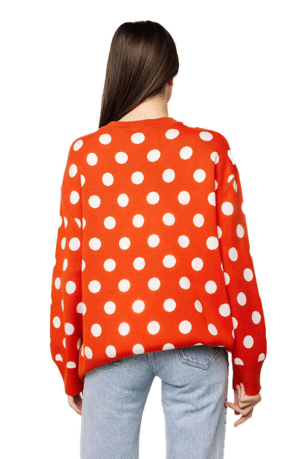 Orange Polkadot Pumpkin Sweater