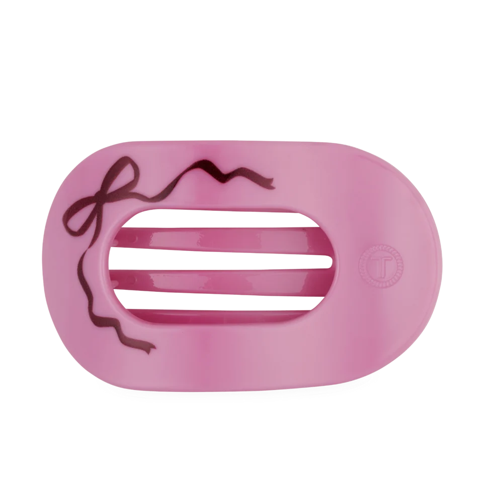 Just Add a Bow Large Flat Round Hair Clip