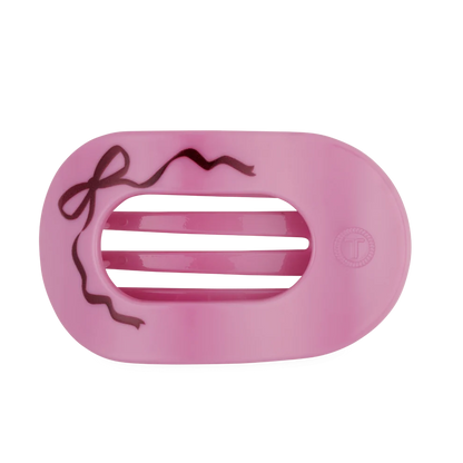 Just Add a Bow Large Flat Round Hair Clip