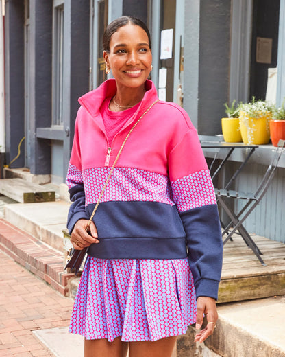 JV Quarter Zip Sweatshirt - Berry/Berry Love