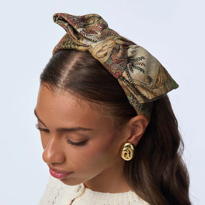 Autumn Floral Holly Jacquard Holly Headband