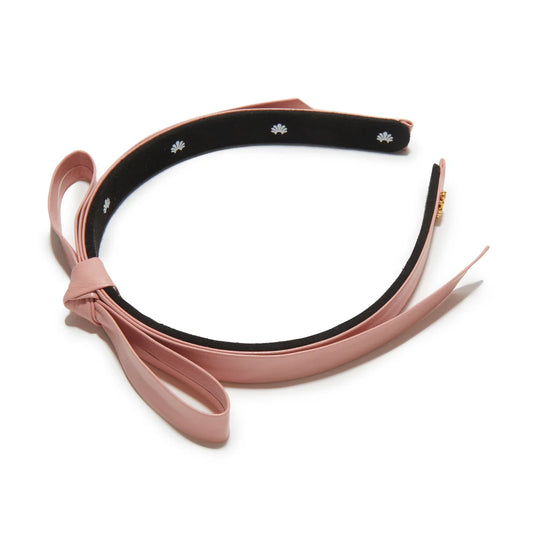 Blush Bardot Faux Leather Headband