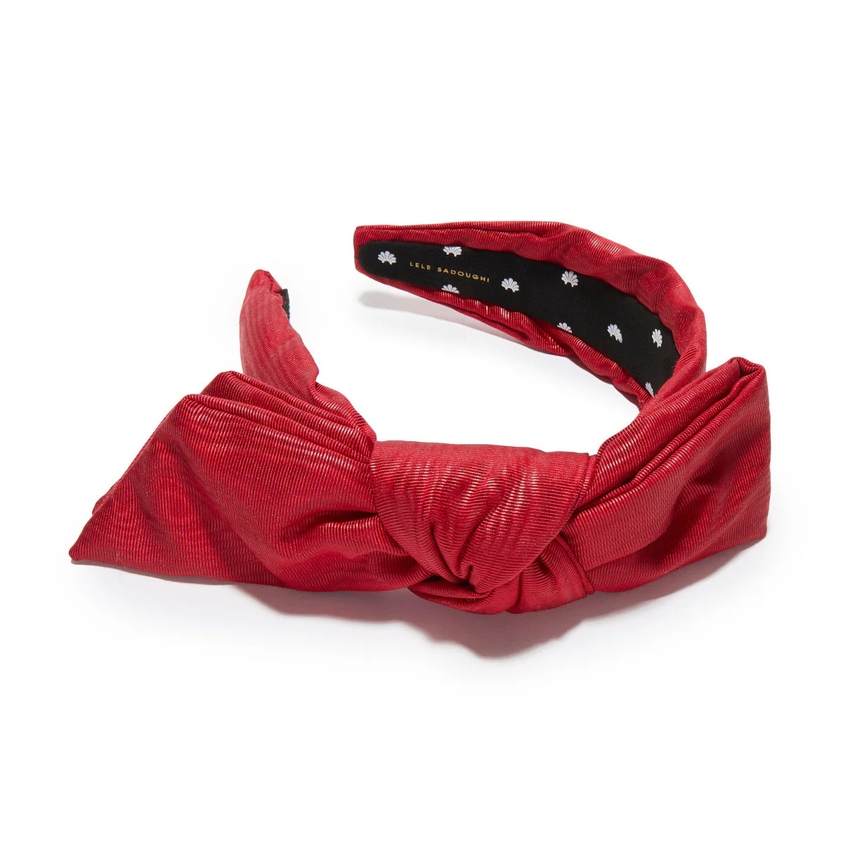 Crimson Red Holly Moire Headband