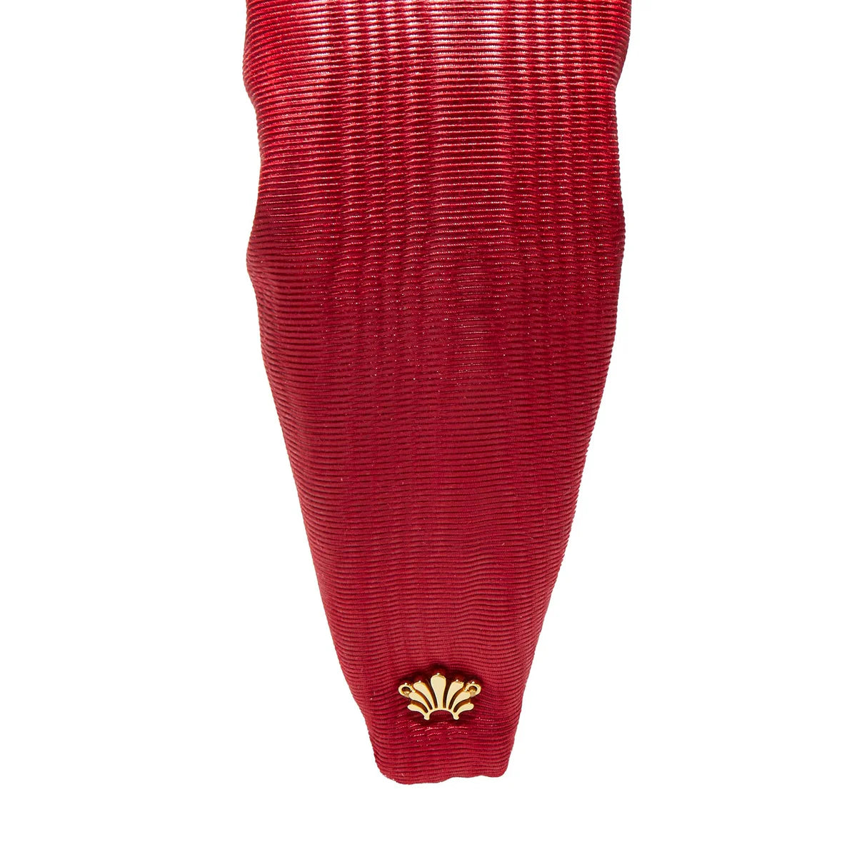 Crimson Red Holly Moire Headband