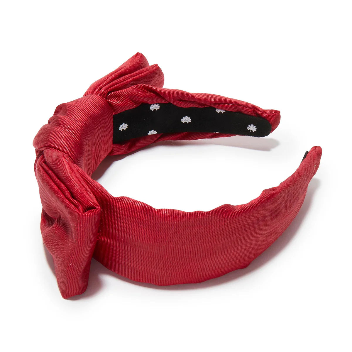Crimson Red Holly Moire Headband