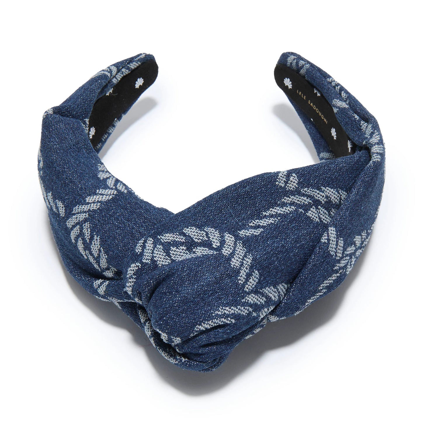 Dark Wash Greta Nautical Rope Denim Headband