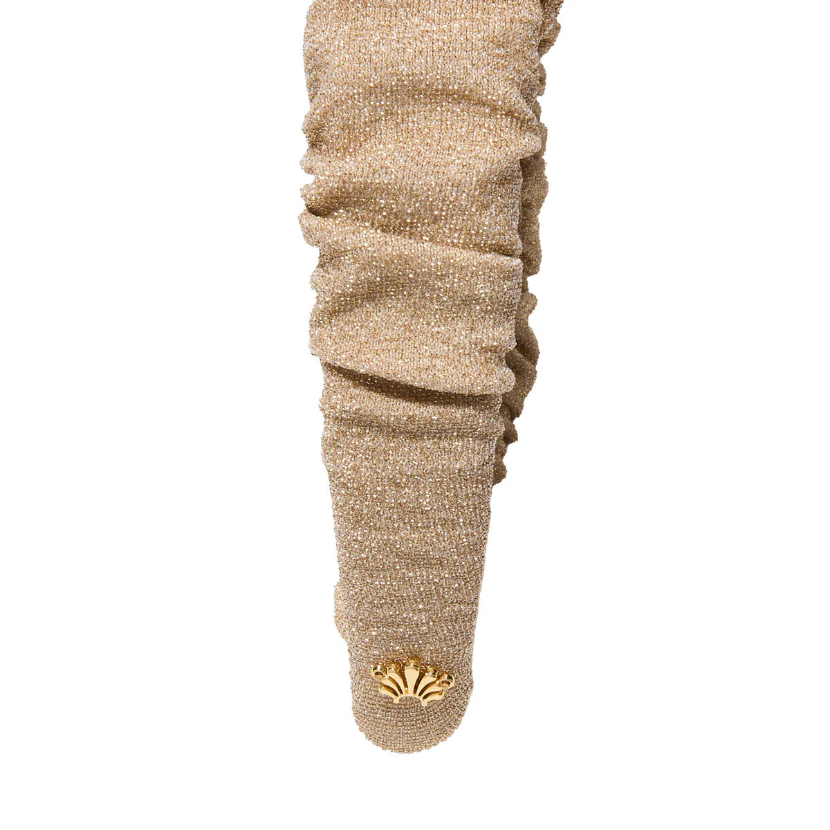 Gold Kelly Metallic Knit Headband