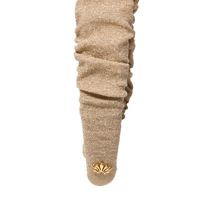 Gold Kelly Metallic Knit Headband