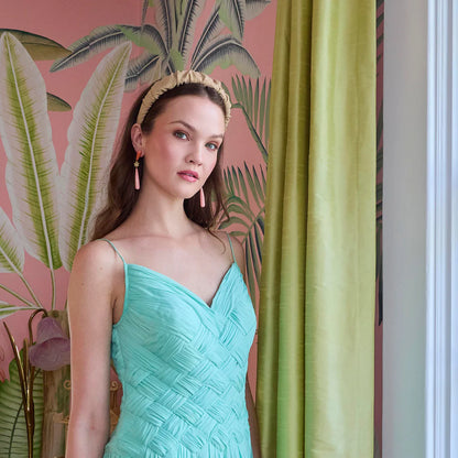 Gold Kelly Metallic Knit Headband