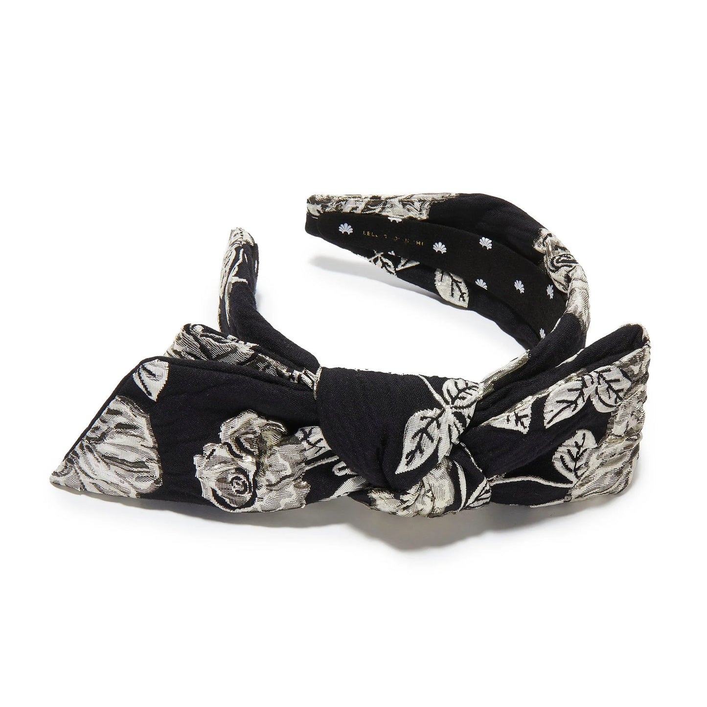 Jet Holly Floral Jacquard Headband