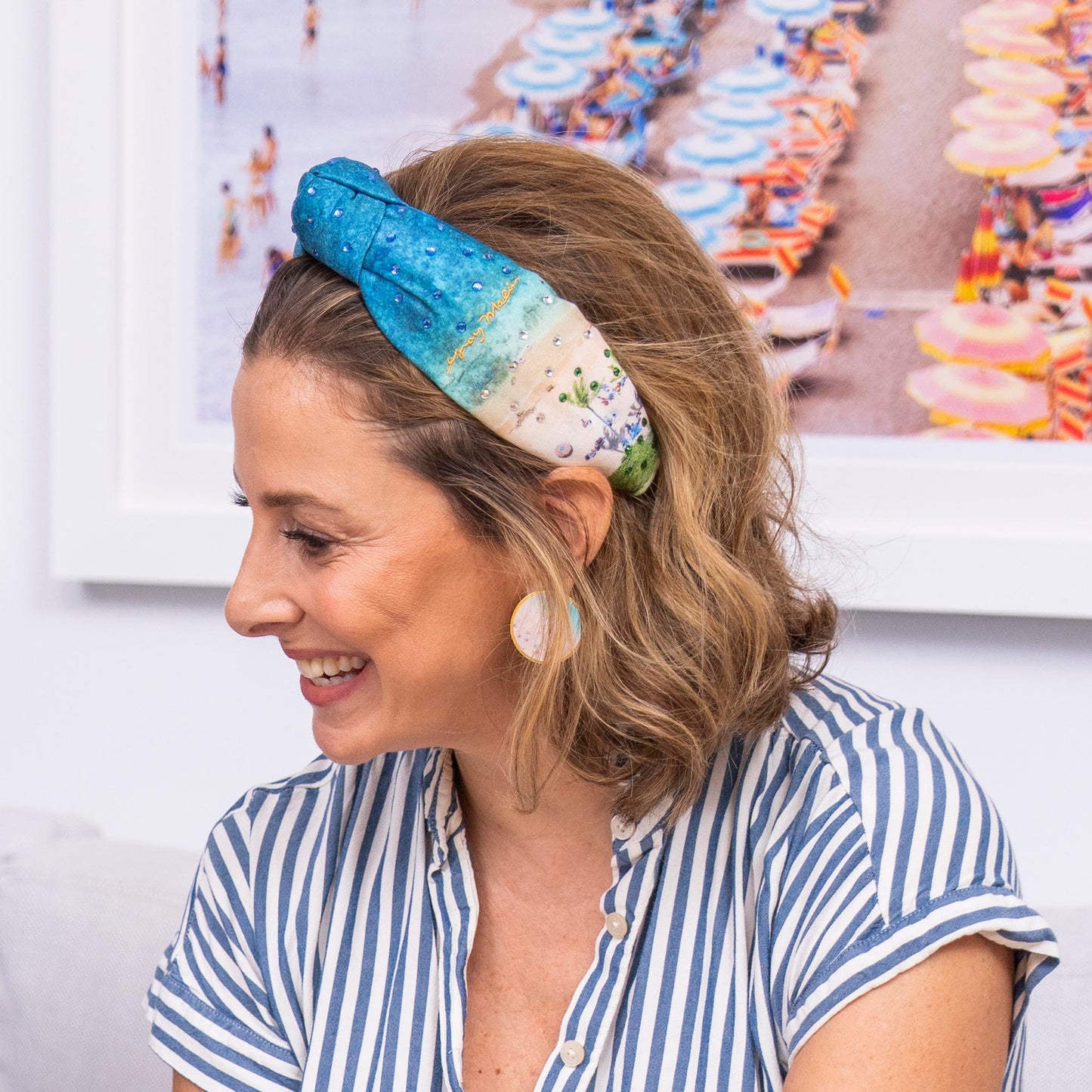 Lele Sadoughi X Gray Malin Knotted Maui Headband